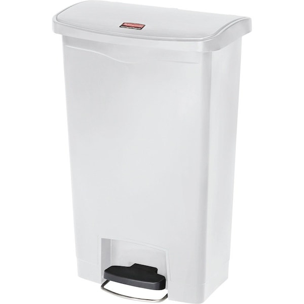 Slim Jim Step-On Container, 13G, White